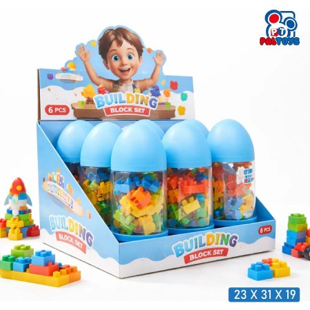 ستاند صاروخ ليجو مكعبات تركيب للأطفال 1/6